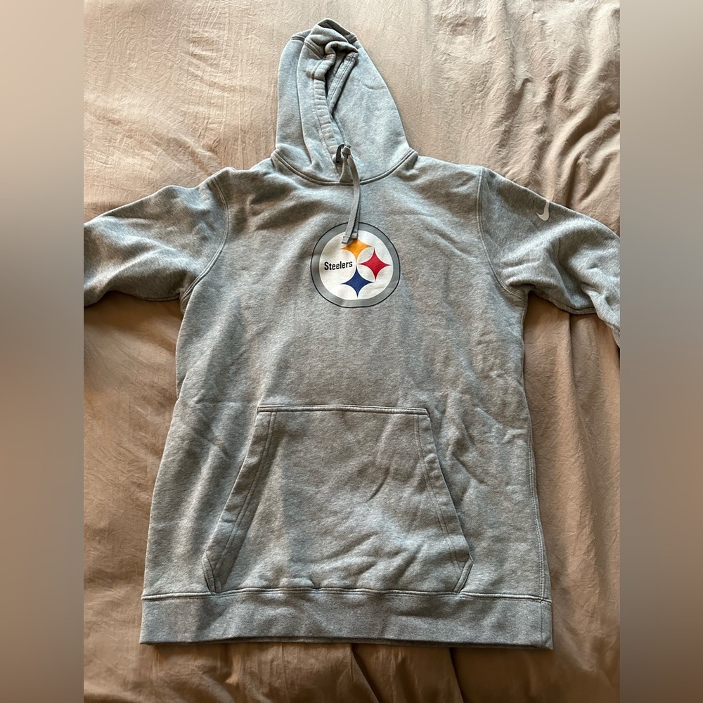 Grey nike steelers hoodie